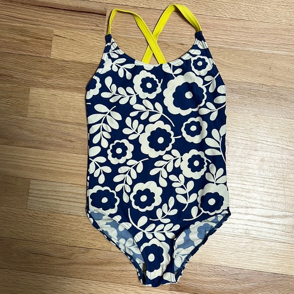 Mini Boden Swim Mini Boden Floral Crossback Swimsuit 67y Poshmark